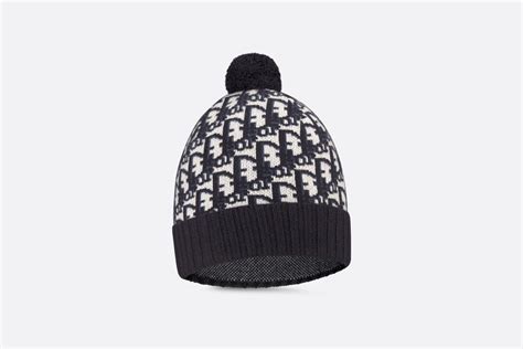 christian dior blue beanie.